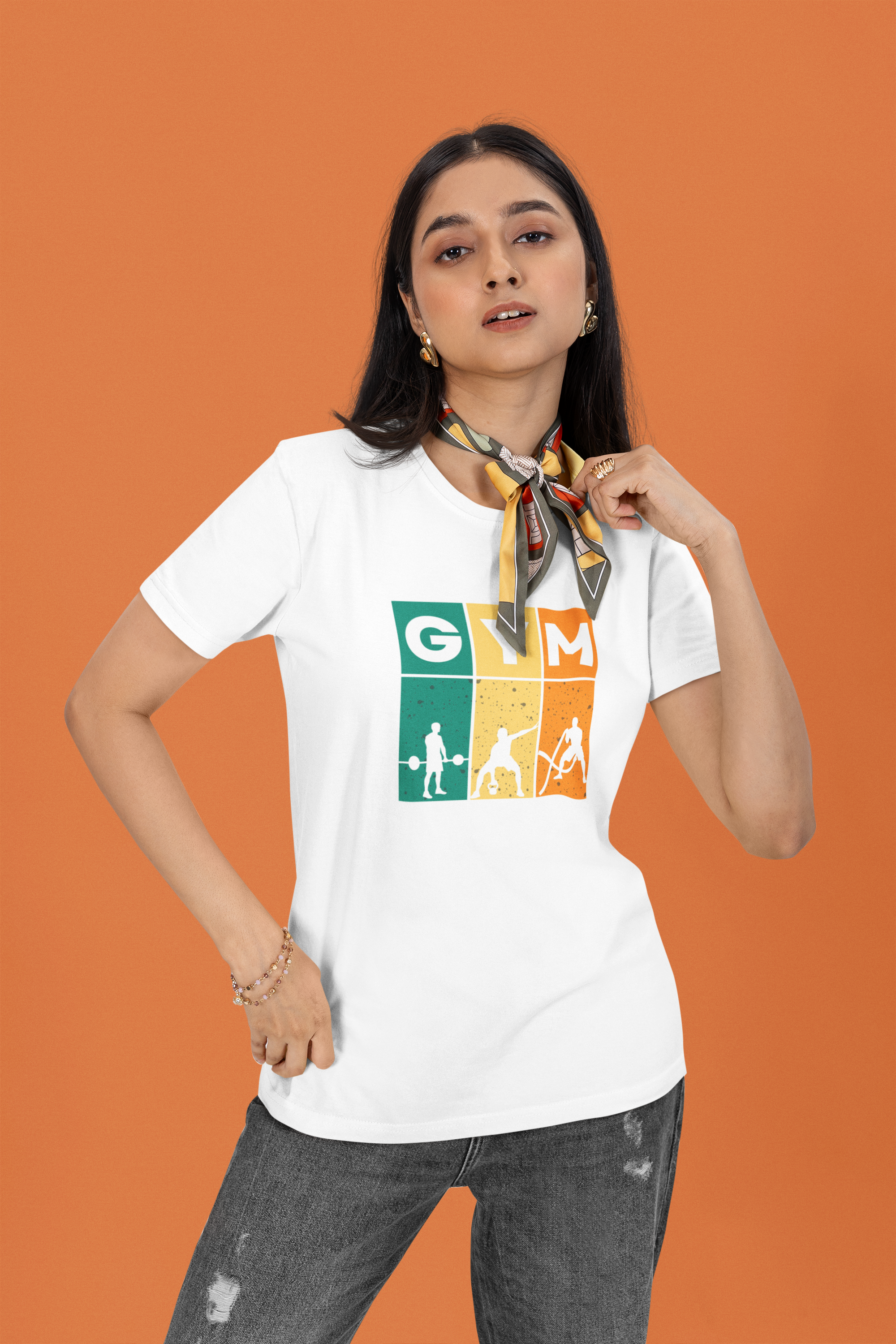GymPro Performance Regular Fit T-Shirt - Green Cotton