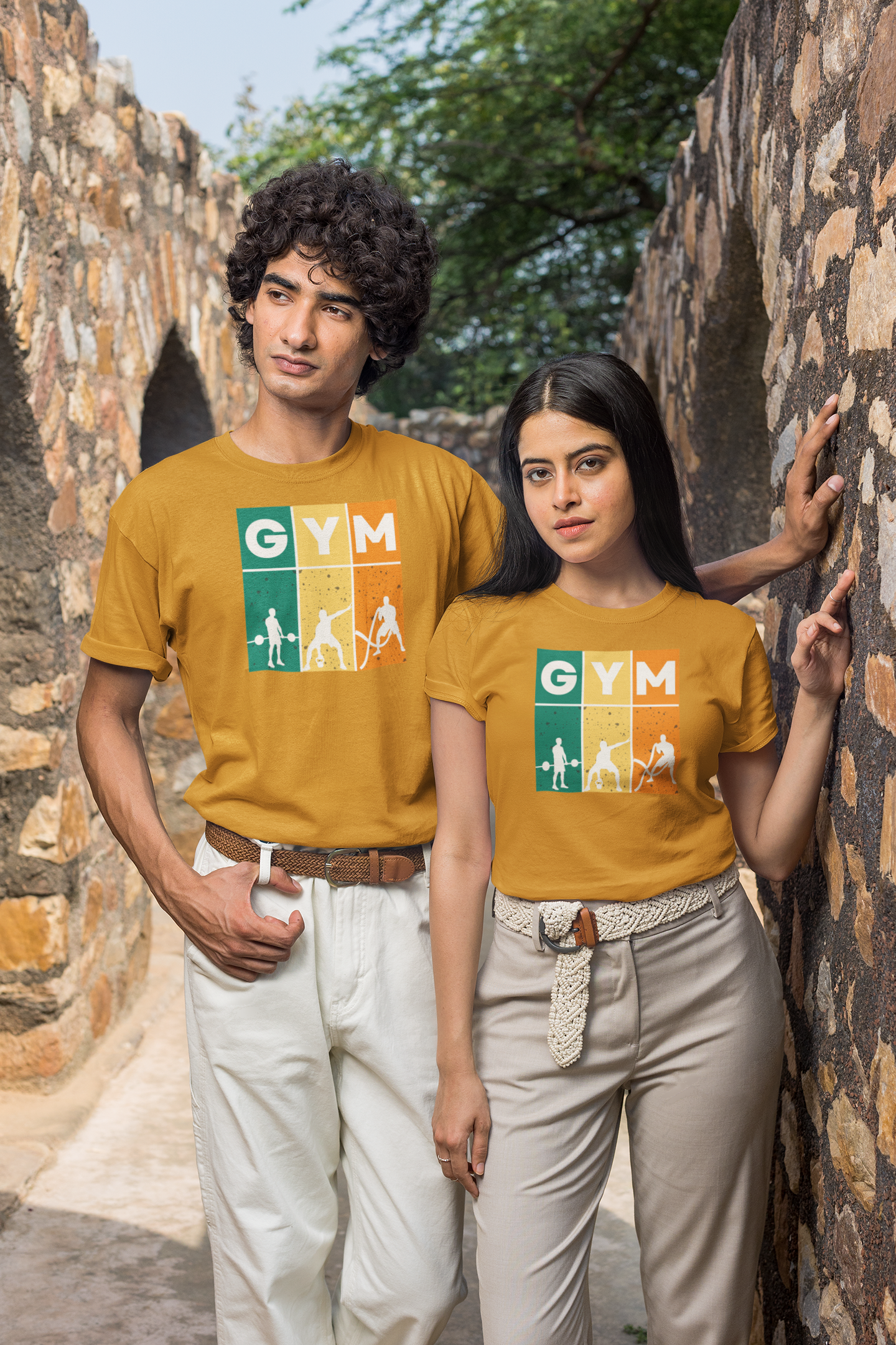 GymPro Performance Regular Fit T-Shirt - Green Cotton
