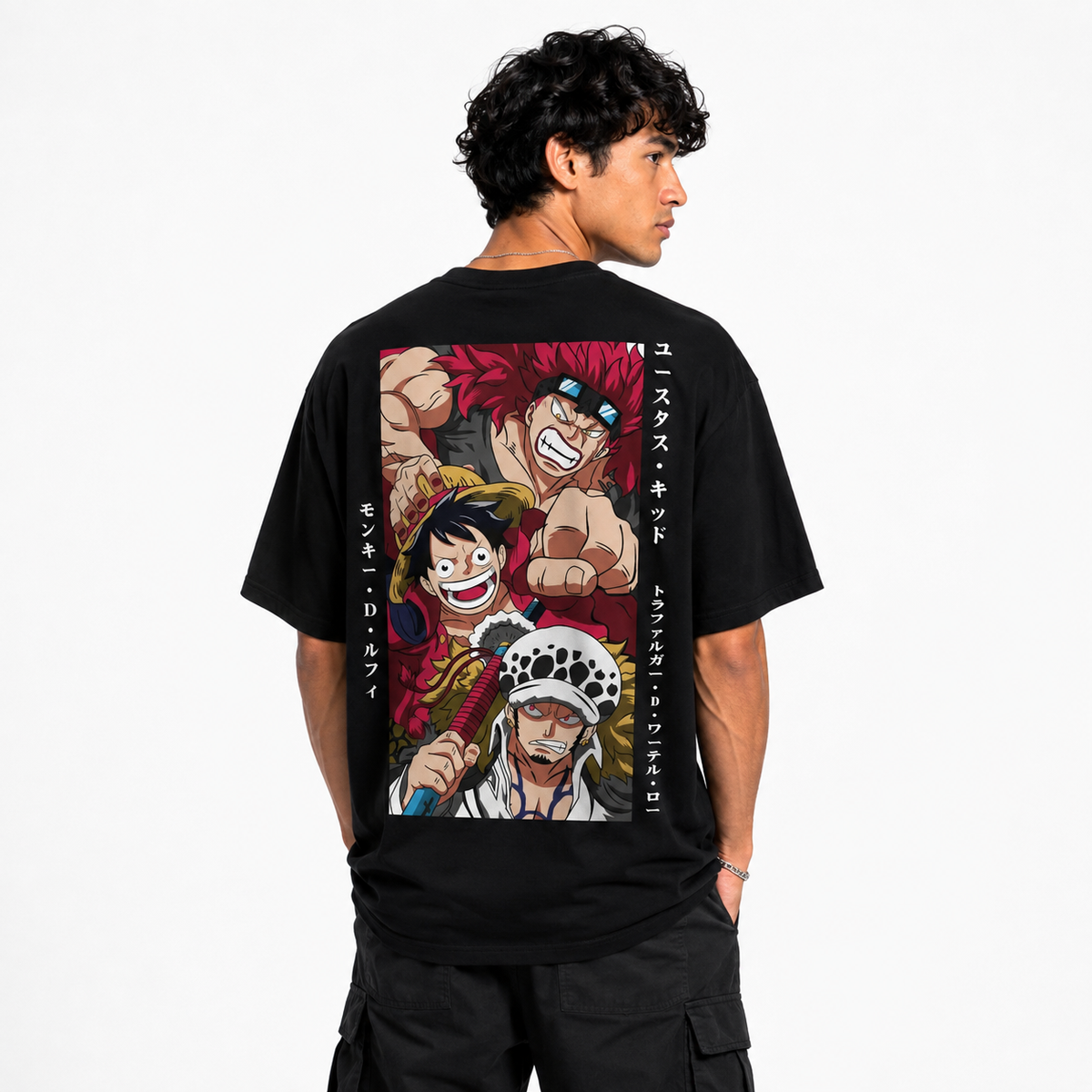 Boom Japanise Black Oversize T-Shirt