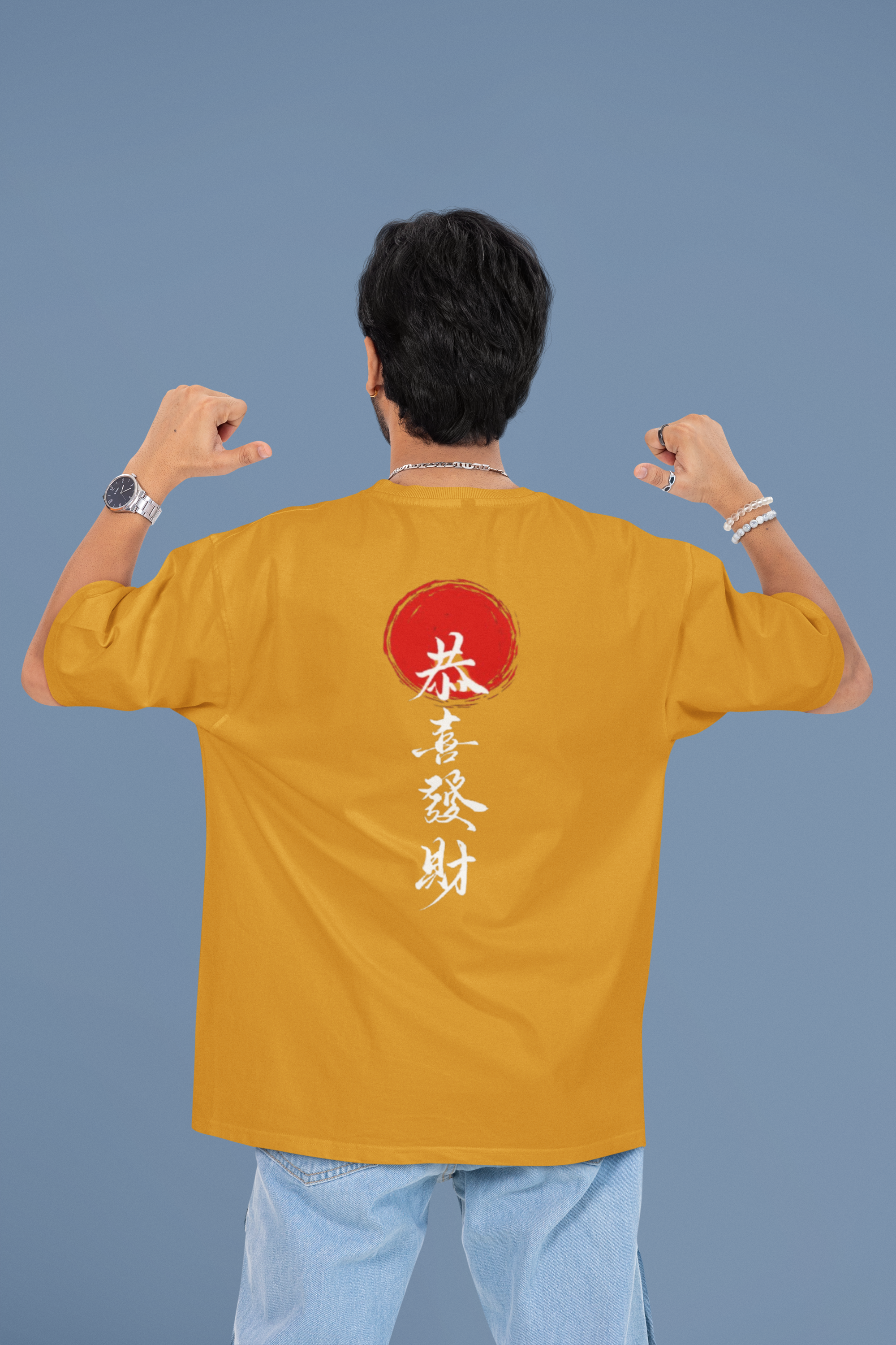 Red Dot Collection Oversized T-Shirt - Green Cotton