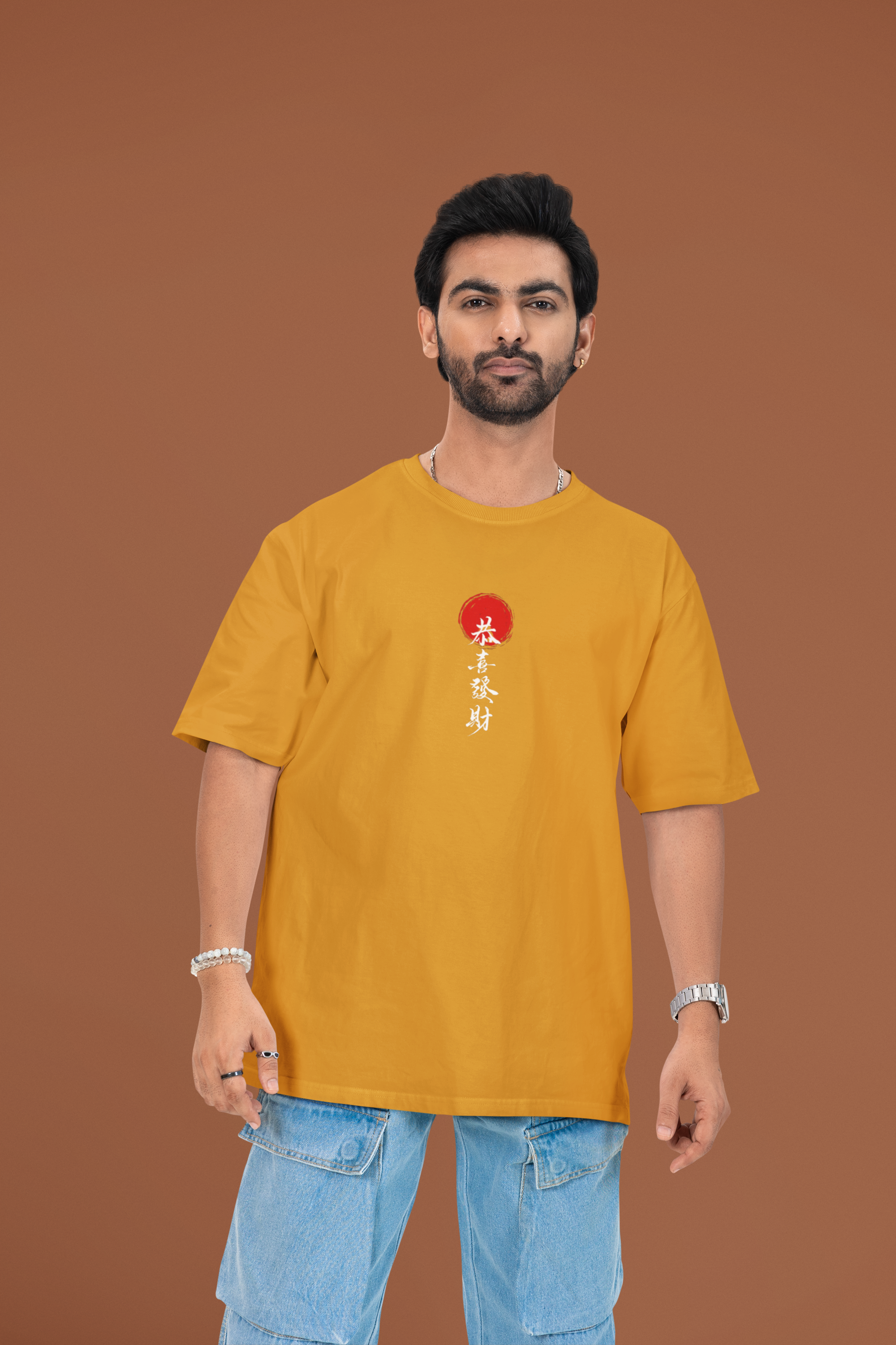 Red Dot Collection Oversized T-Shirt - Green Cotton