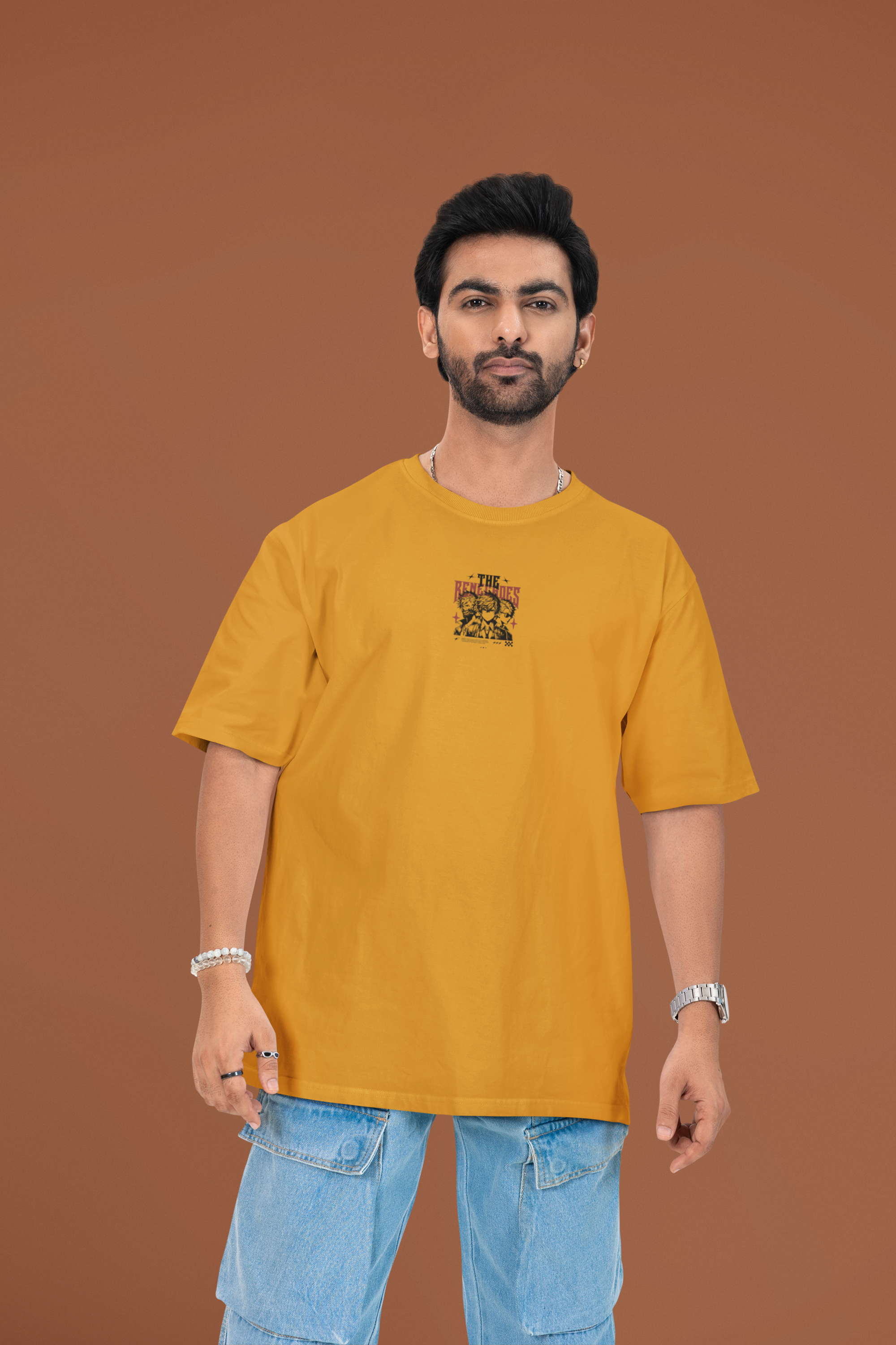 Ranchoes Oversized T-Shirt - Green Cotton