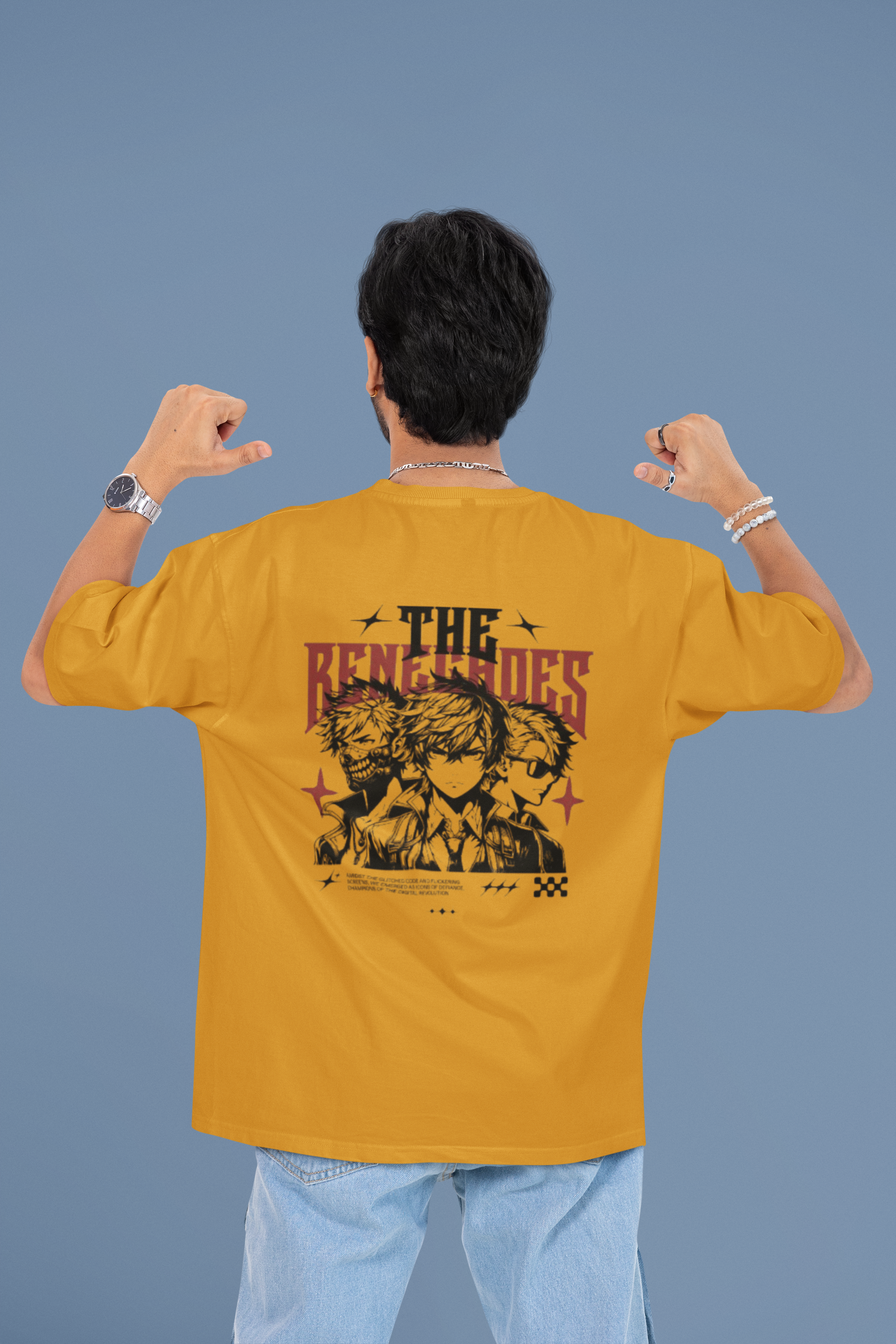 Ranchoes Oversized T-Shirt - Green Cotton