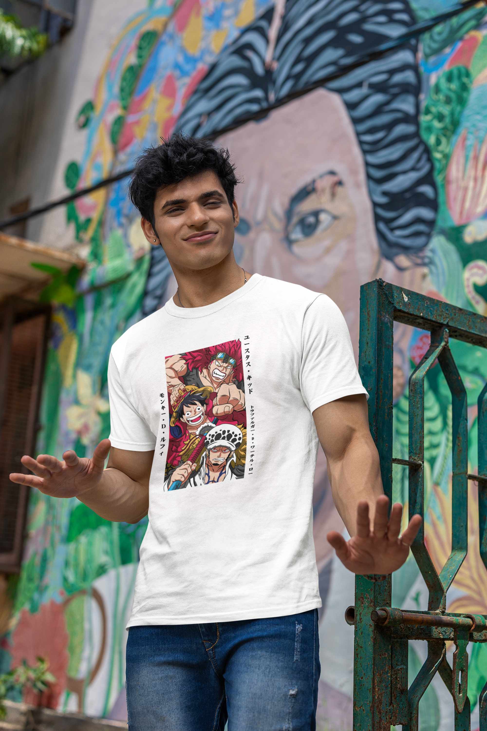 One Piece Adventure Essential T-Shirt - Green Cotton