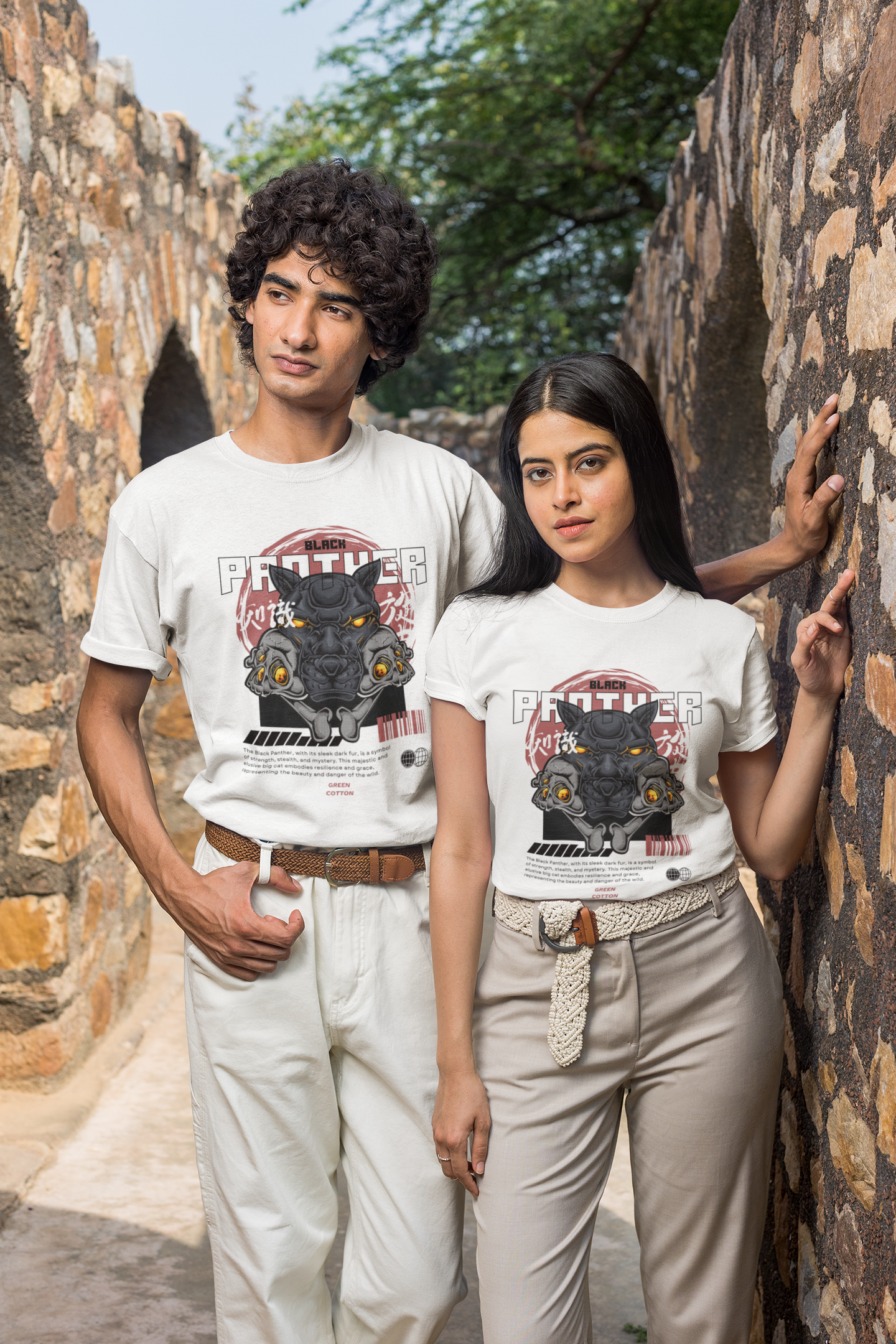 Panther Legacy Regular Fit T-Shirt - Green Cotton