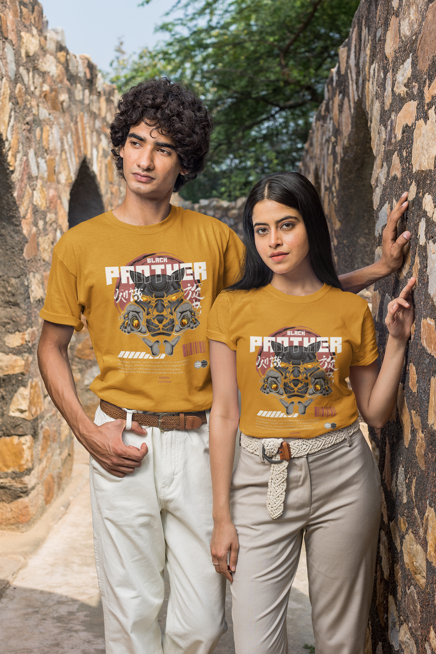 Panther Legacy Regular Fit T-Shirt - Green Cotton