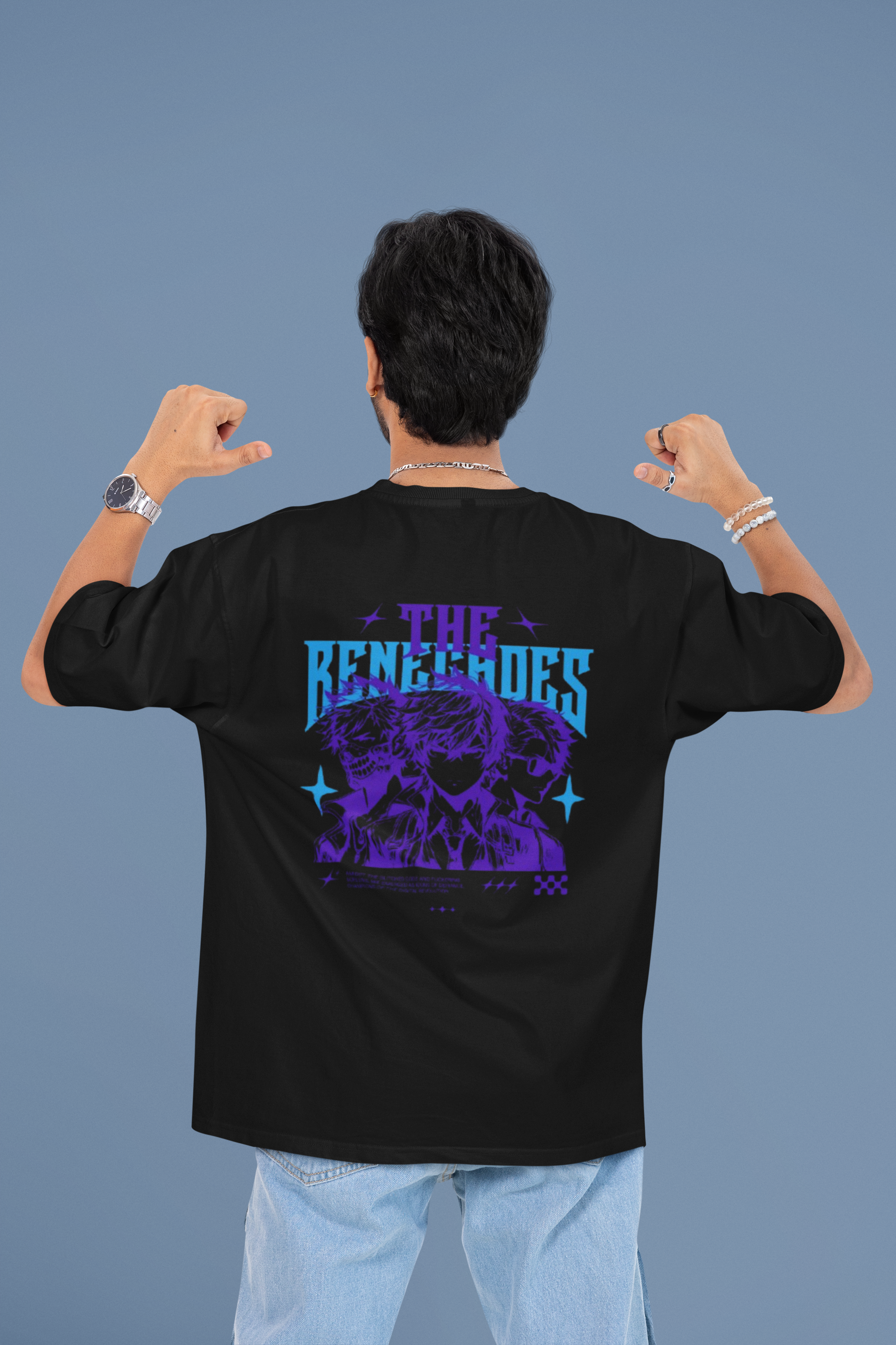 Ranchoes Oversized T-Shirt - Green Cotton