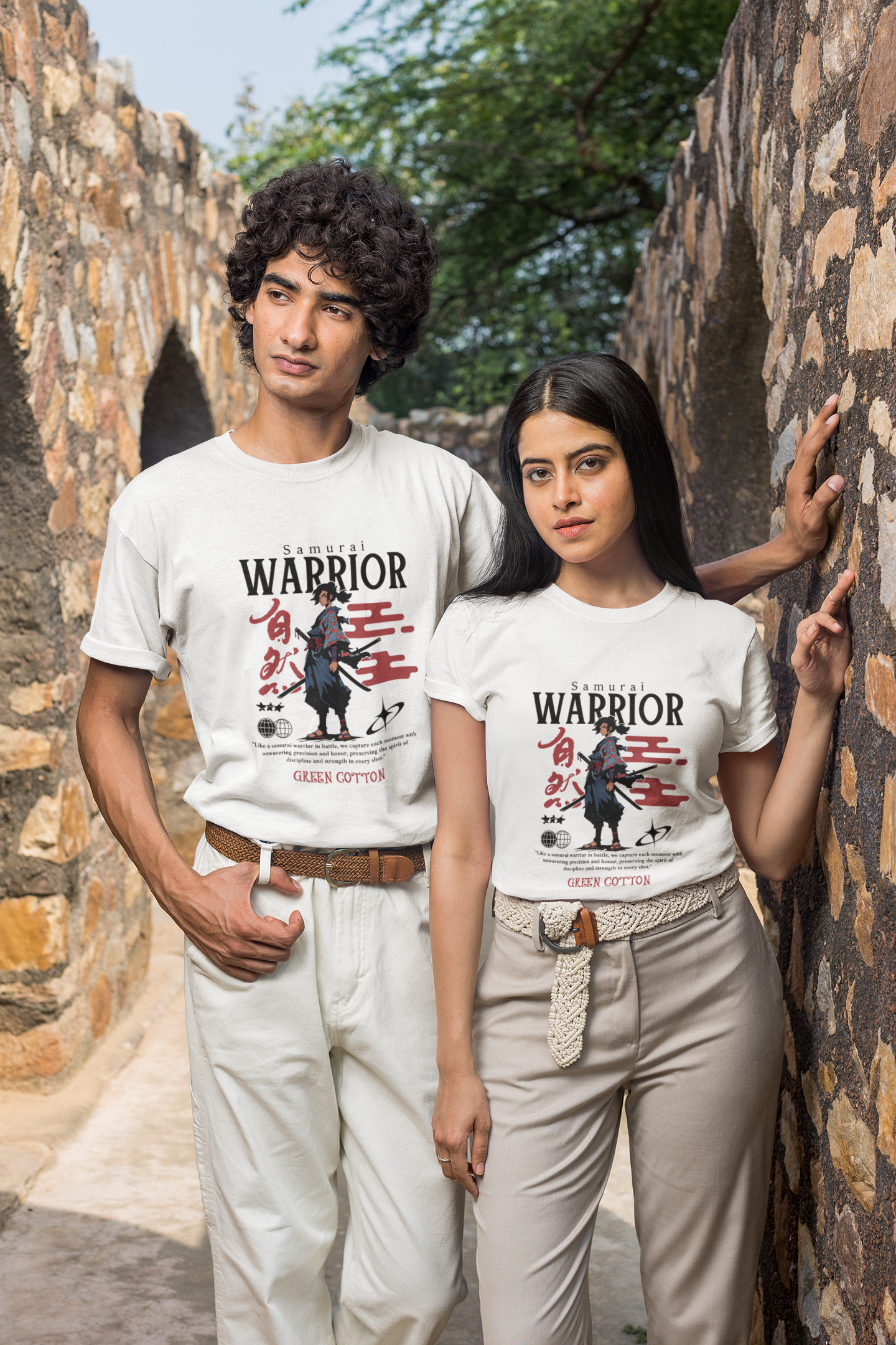 Samurai Warrior Legacy T-Shirt - Green Cotton