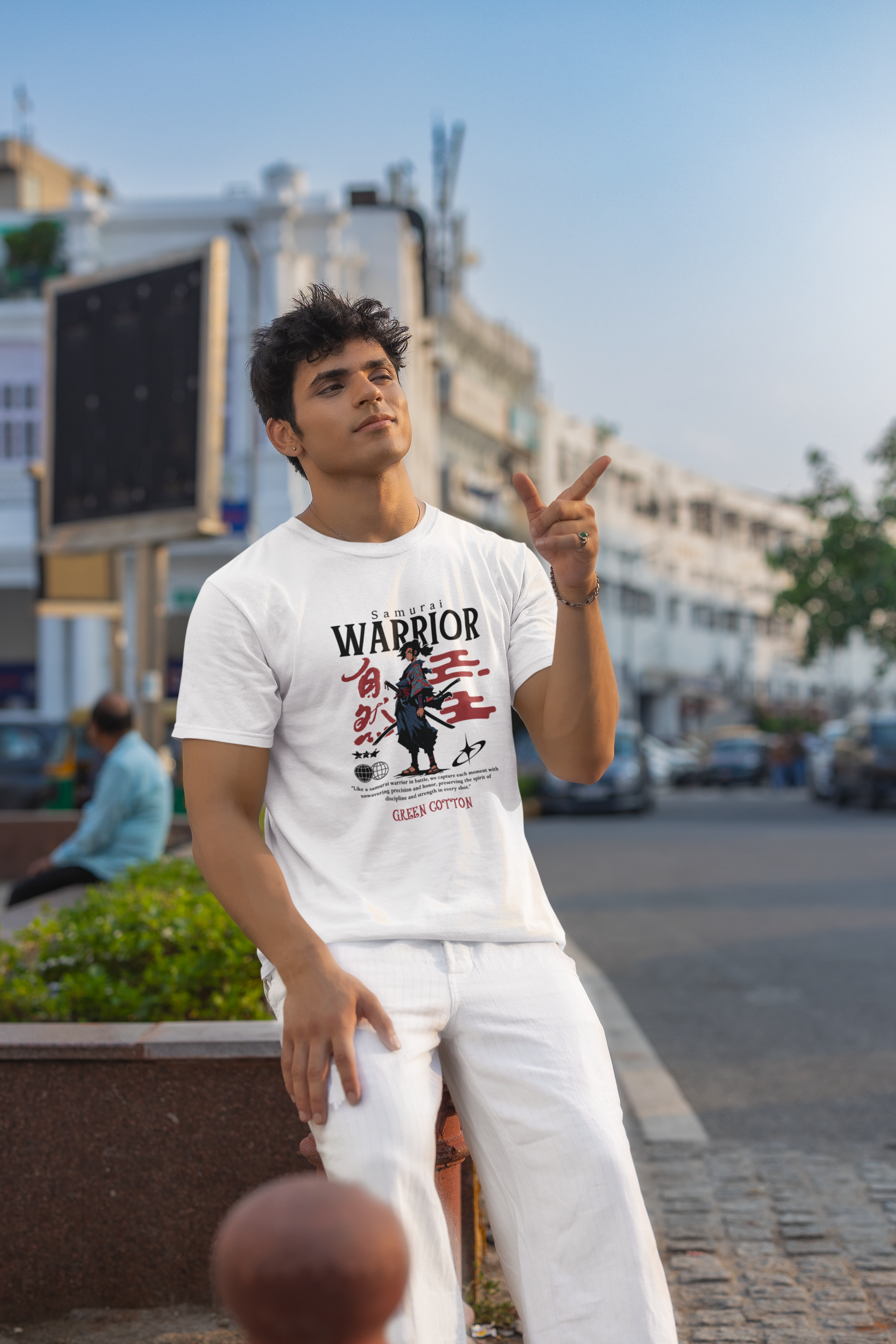 Samurai Warrior Legacy T-Shirt - Green Cotton