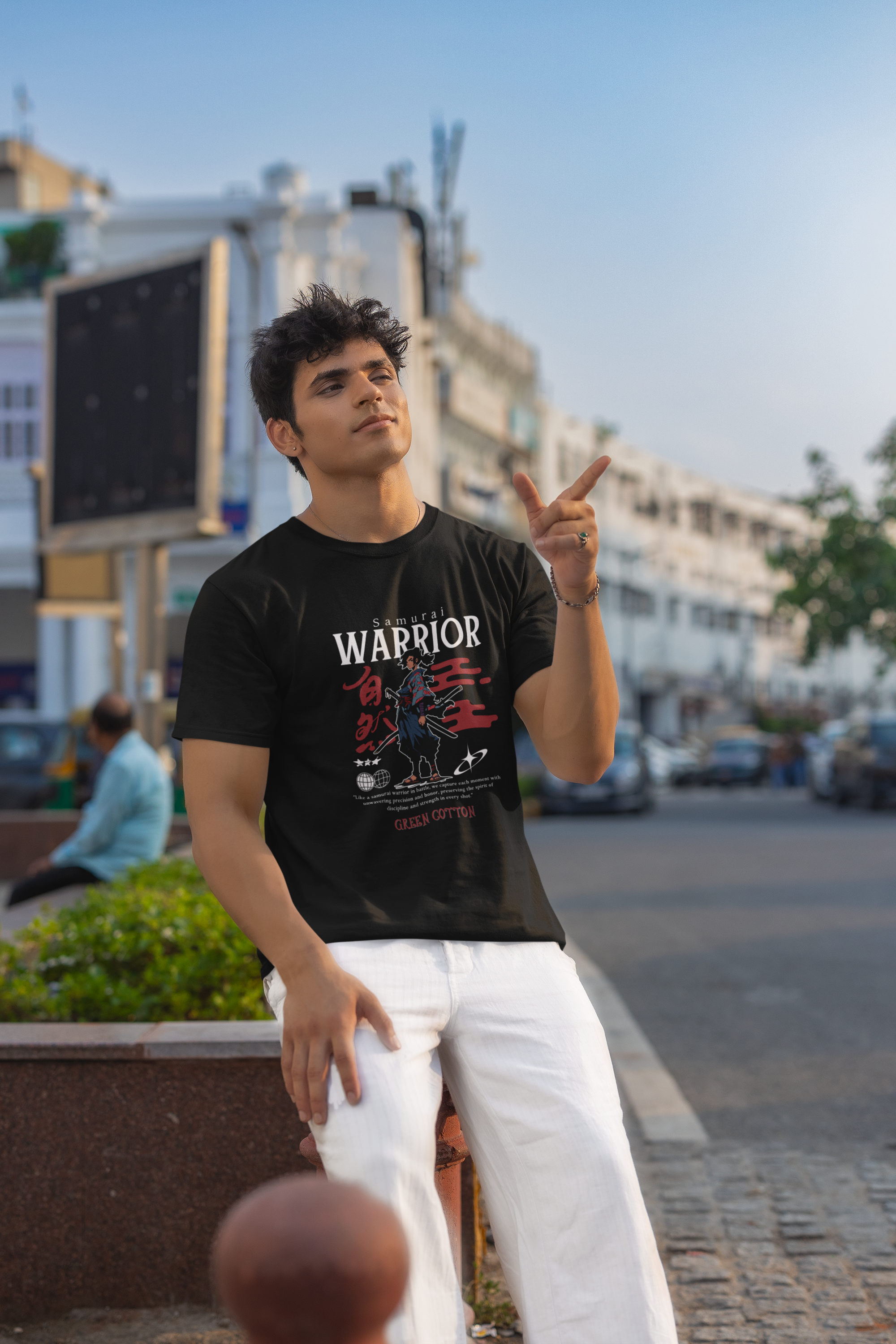 Samurai Warrior Legacy T-Shirt - Green Cotton
