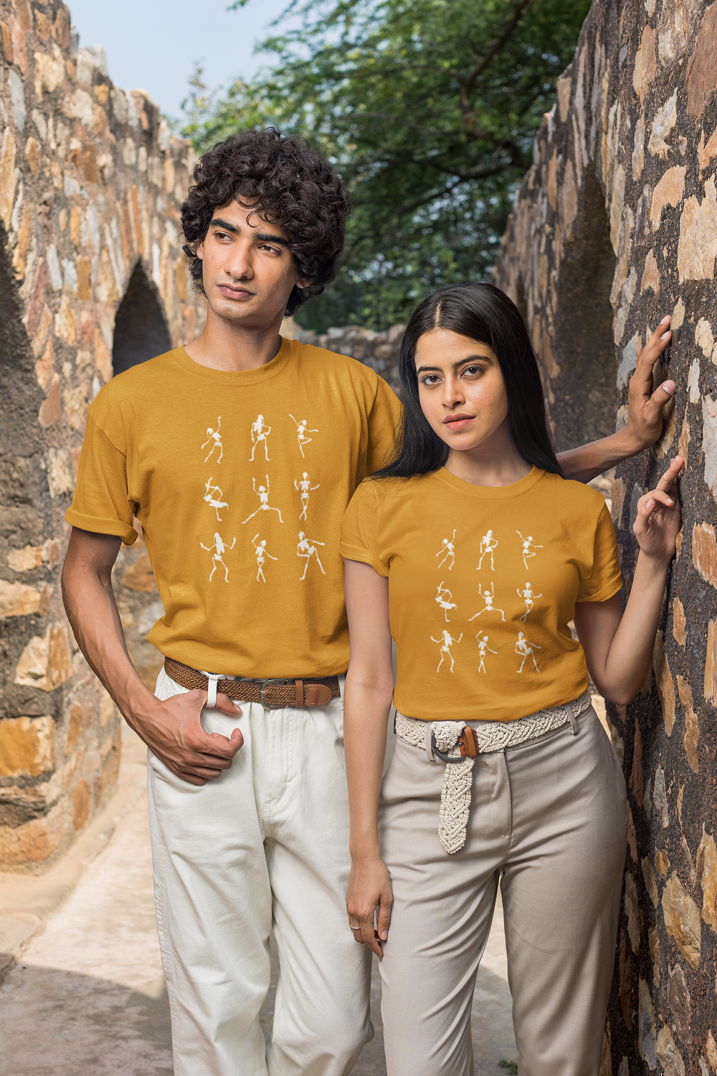 Statue Strength Regular Fit T-Shirt - Green Cotton