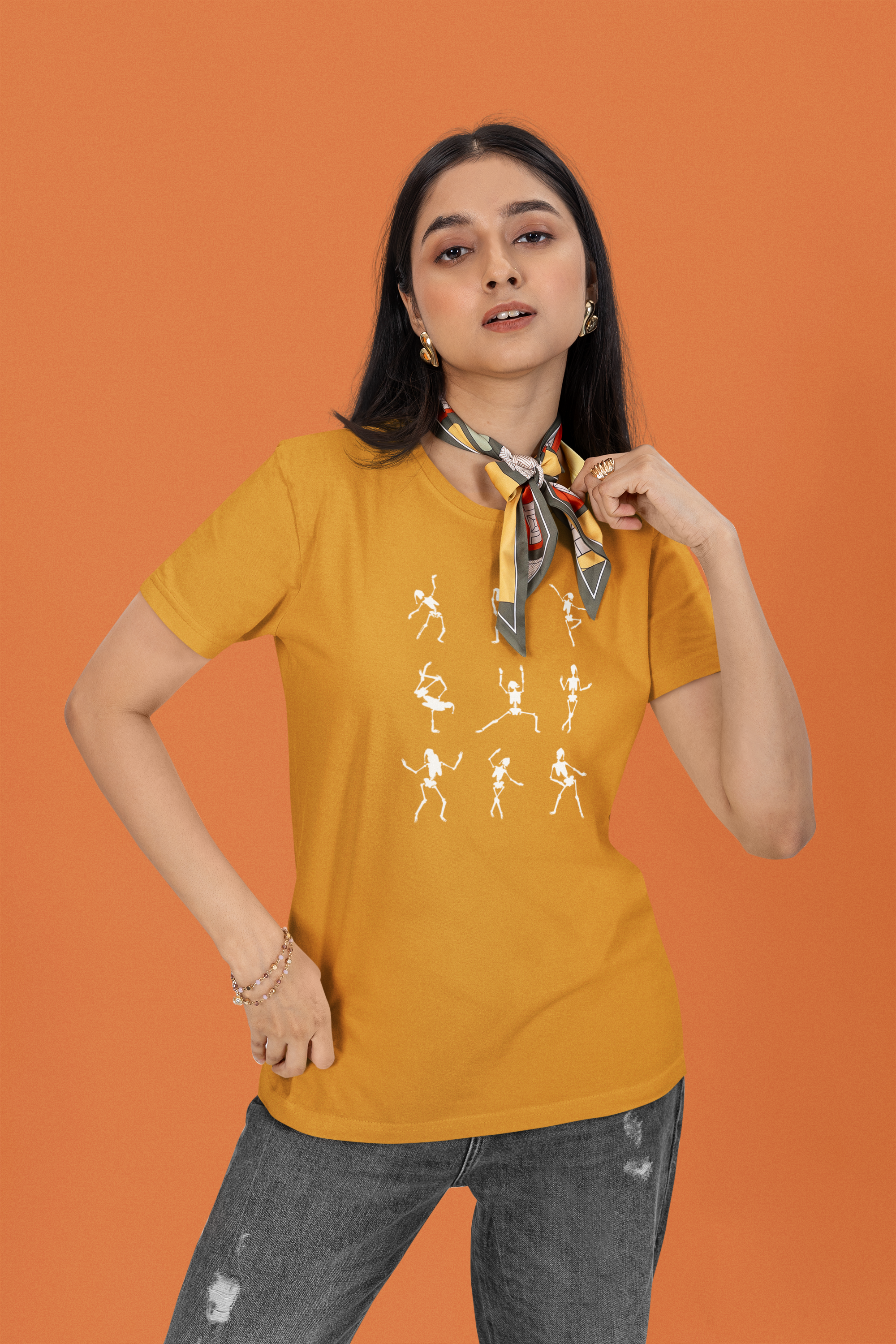 Statue Strength Regular Fit T-Shirt - Green Cotton