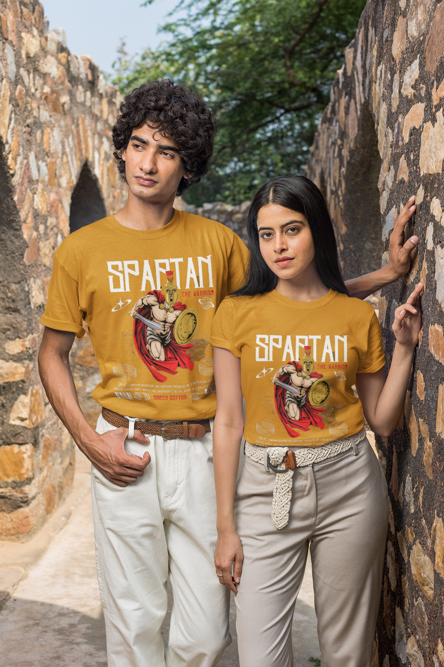 Spartan Premium Regular T-Shirt - Green Cotton