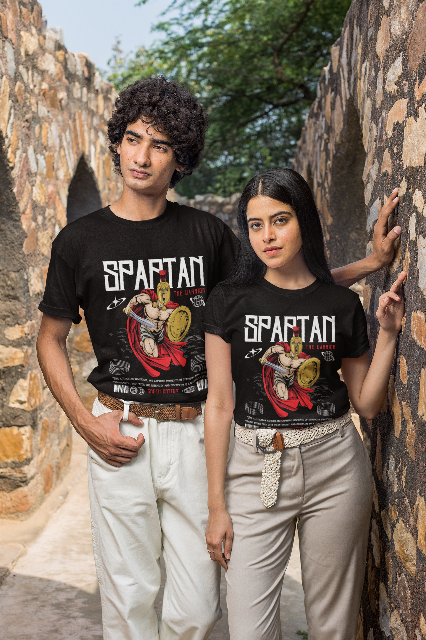 Spartan Premium Regular T-Shirt - Green Cotton