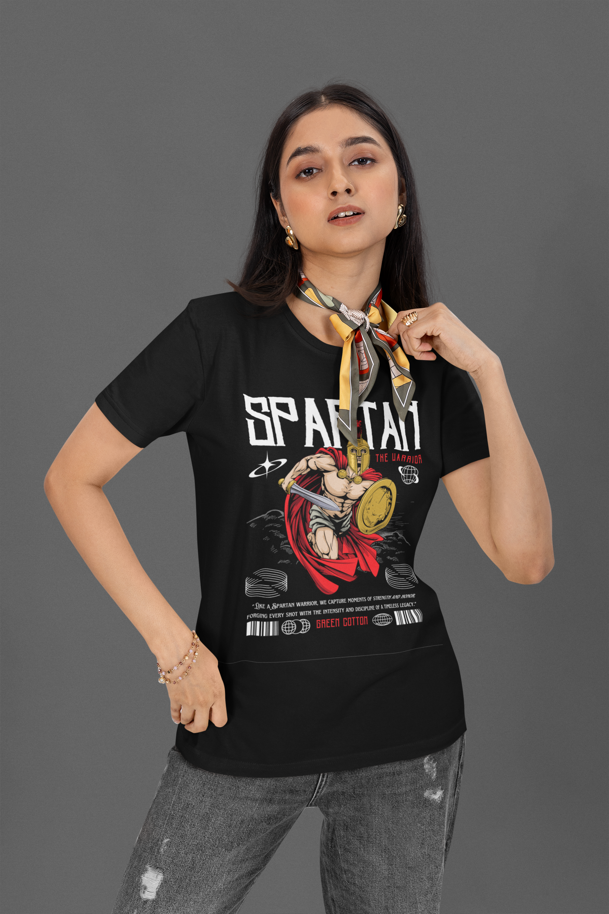 Spartan Premium Regular T-Shirt - Green Cotton