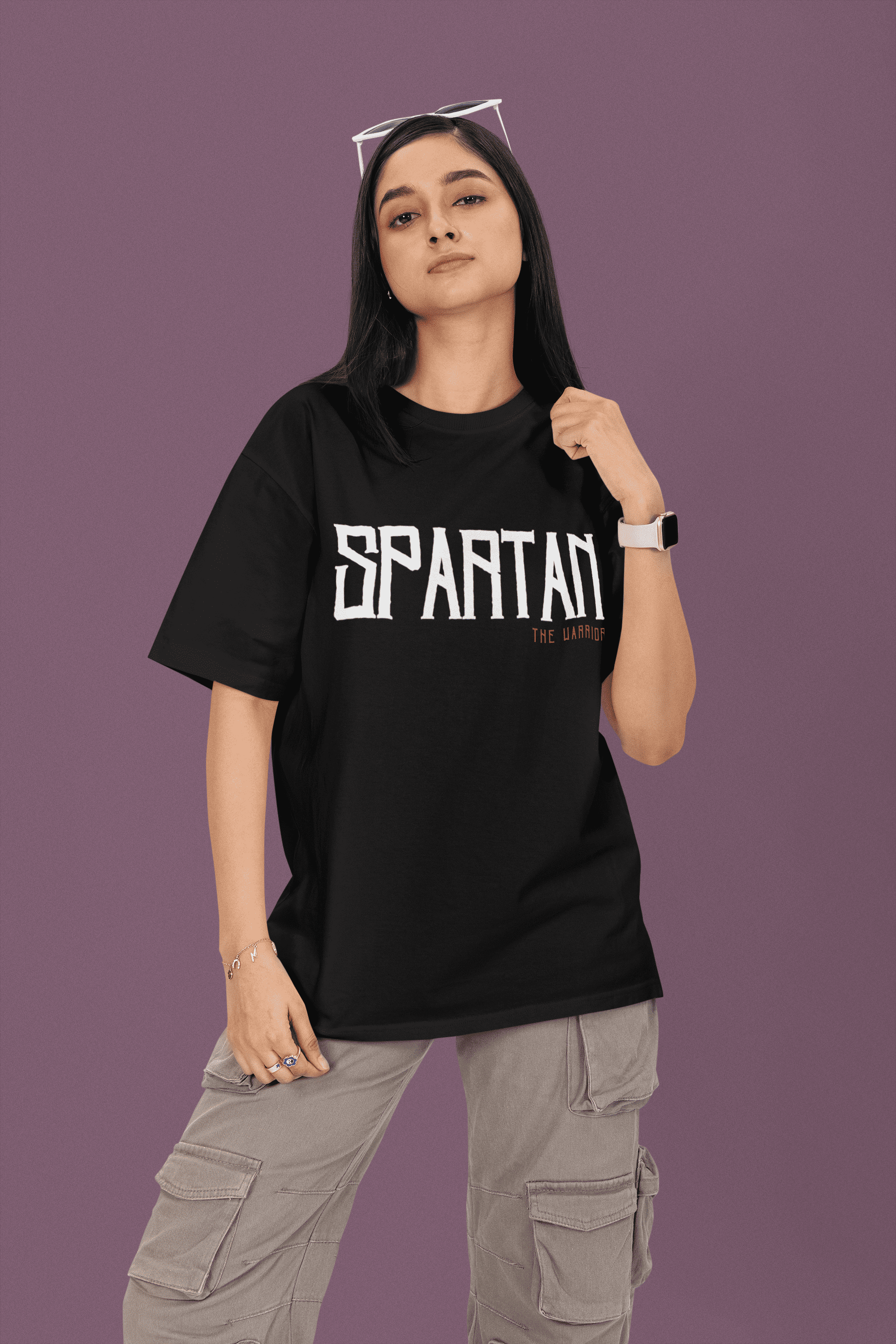 Spartan Oversized Premium T-Shirt - Green Cotton