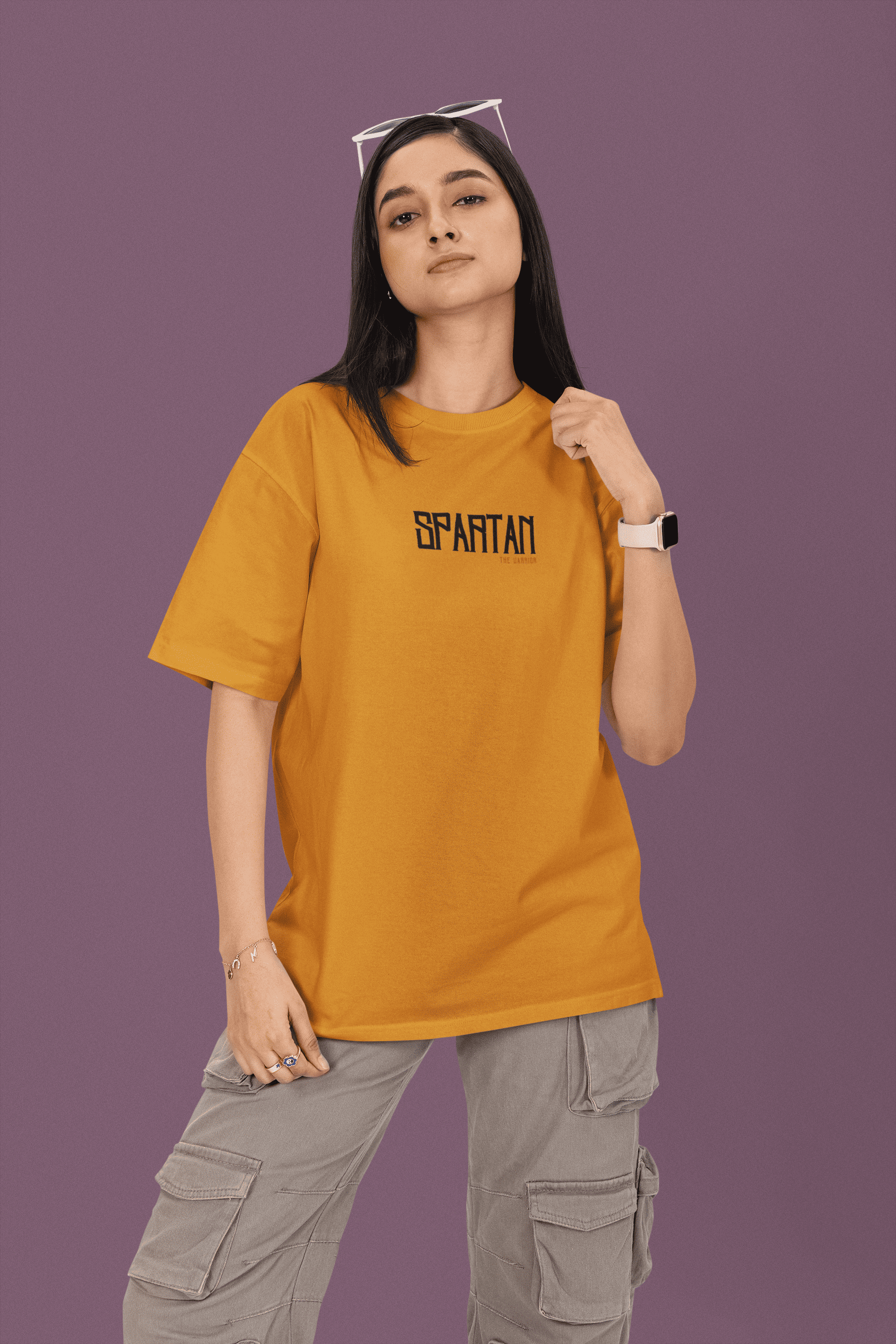Spartan Oversized Premium T-Shirt - Green Cotton