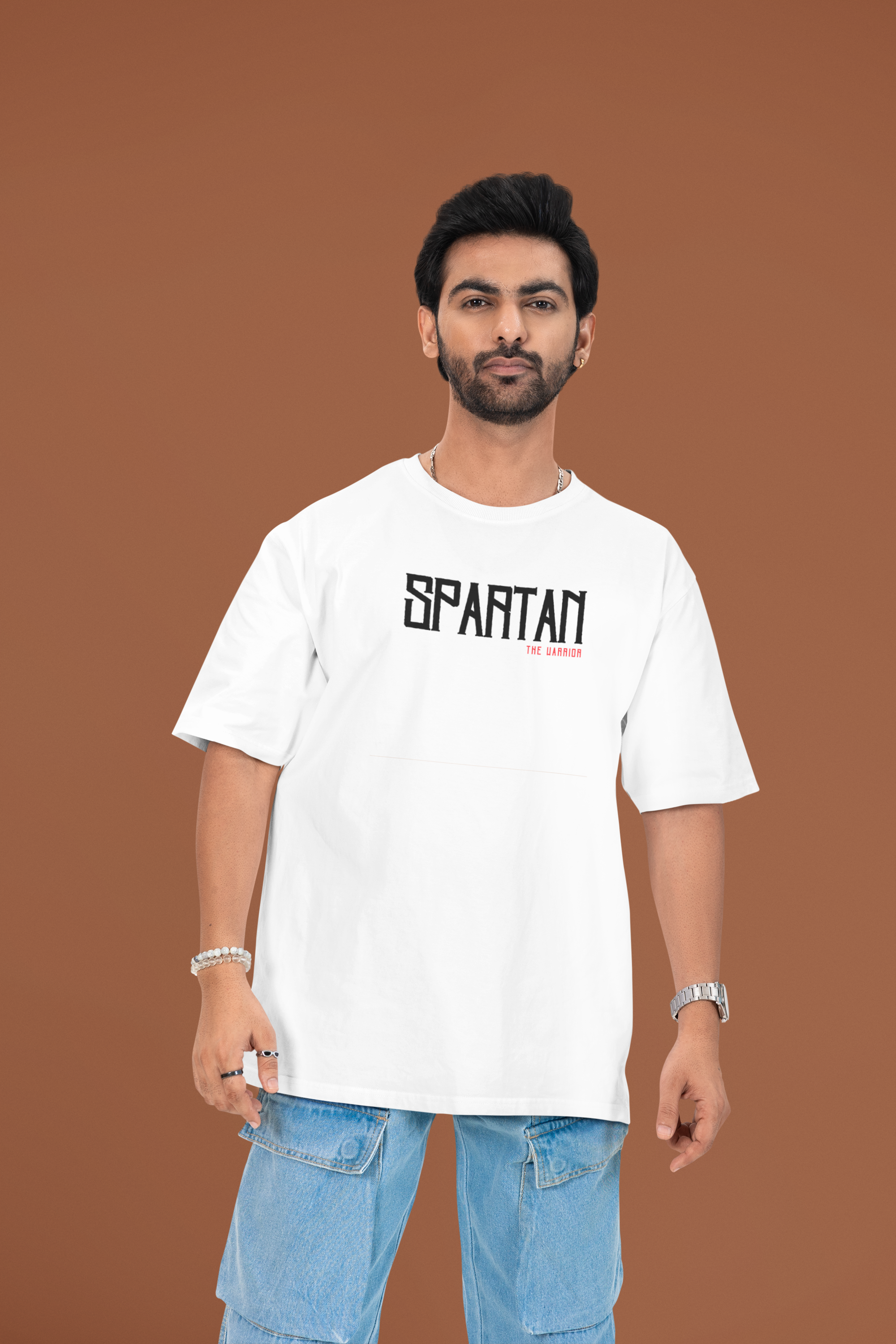 Spartan Oversized Premium T-Shirt - Green Cotton