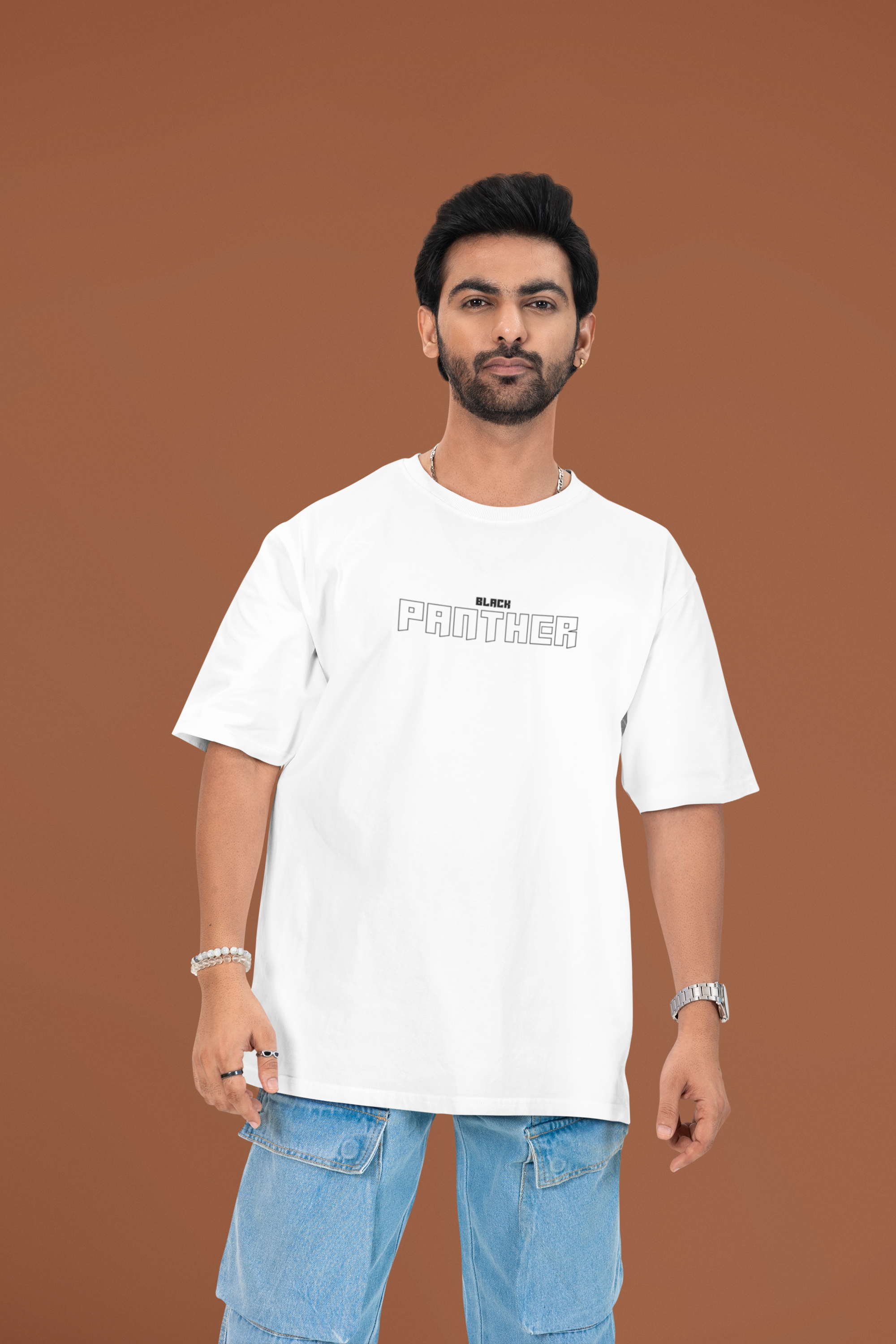 Black Panther Elite Oversized T-Shirt - Green Cotton